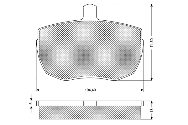Brake Pad Set, disc brake (PF1121)