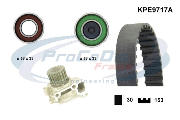 Water Pump & Timing Belt Kit (KPE9717A)