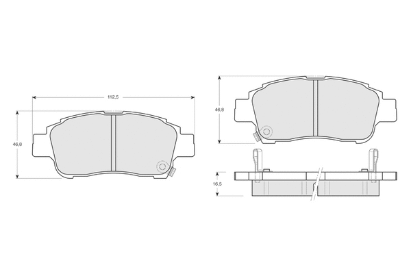 Brake Pad Set, disc brake (PF1387)