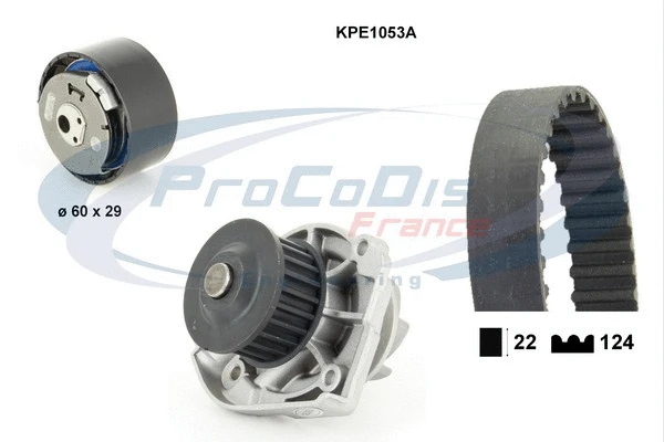 Water Pump & Timing Belt Kit (KPE1053A)