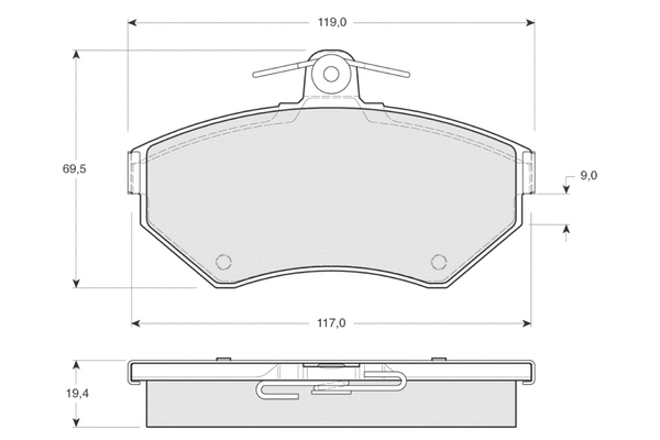 Brake Pad Set, disc brake (PF1312)