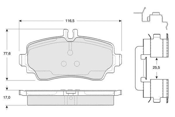 Brake Pad Set, disc brake (PF1276)