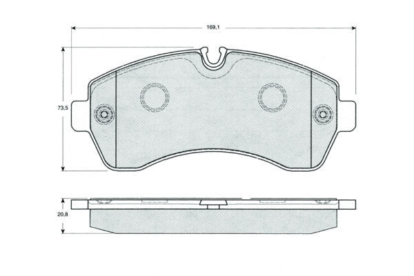 Brake Pad Set, disc brake (PF1424)