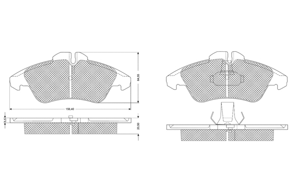 Brake Pad Set, disc brake (PF1093)