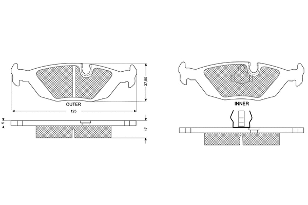 Brake Pad Set, disc brake (PF1130)