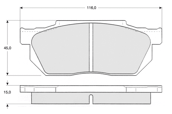 Brake Pad Set, disc brake (PF1264)
