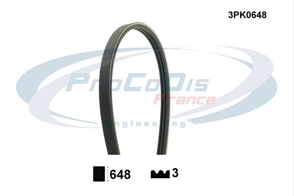 V-Ribbed Belt (3PK0648)