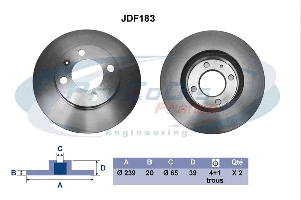 Brake Disc (JDF183)
