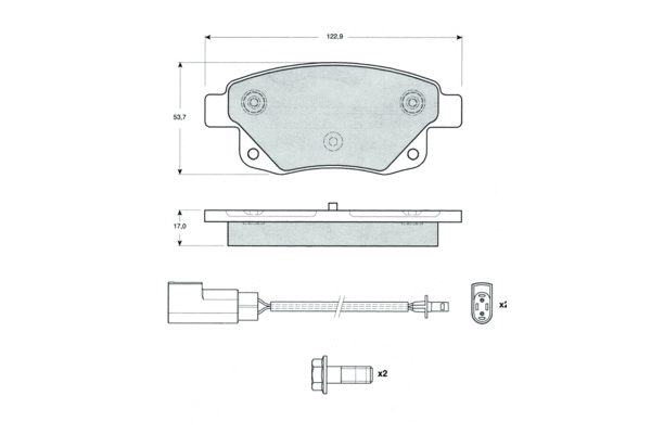 Brake Pad Set, disc brake (PF1475)