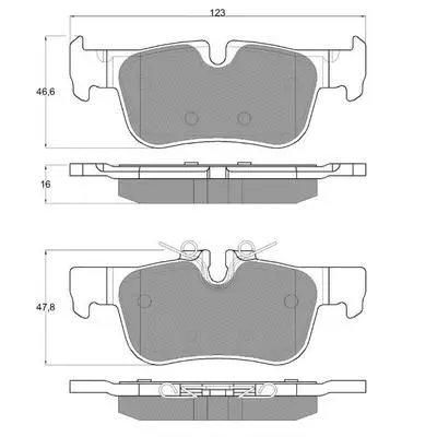 Brake Pad Set, disc brake (PF1844)
