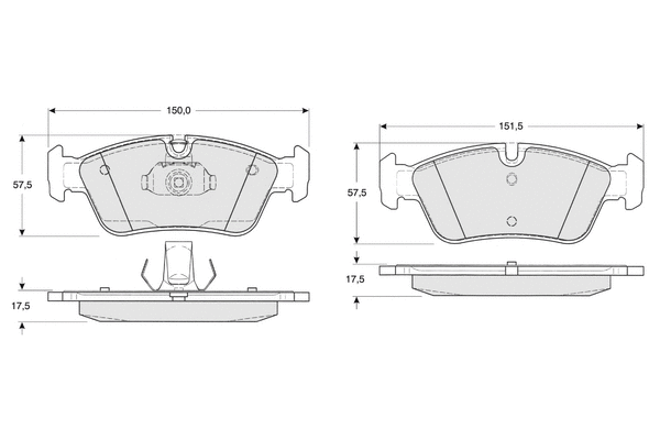 Brake Pad Set, disc brake (PF1316)