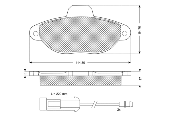 Brake Pad Set, disc brake (PF1072)