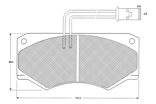 Brake Pad Set, disc brake (PF1236)