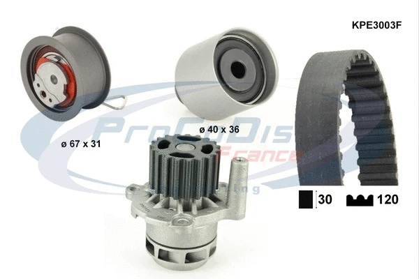 Water Pump & Timing Belt Kit (KPE3003F)