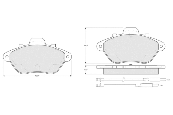 Brake Pad Set, disc brake (PF1338)