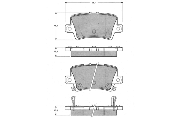 Brake Pad Set, disc brake (PF1453)