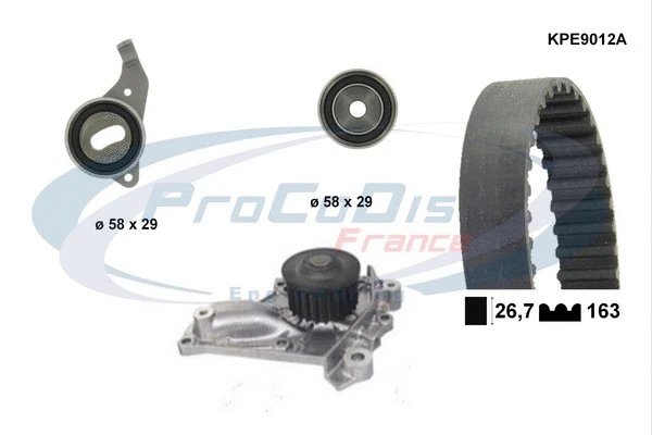 Water Pump & Timing Belt Kit (KPE9012A)