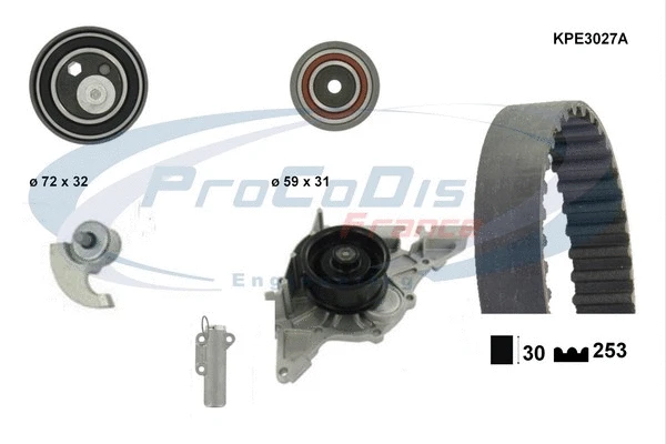 Water Pump & Timing Belt Kit (KPE3027A)