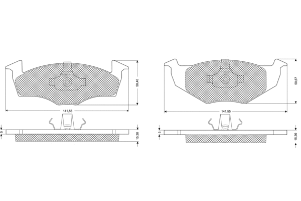 Brake Pad Set, disc brake (PF10851)