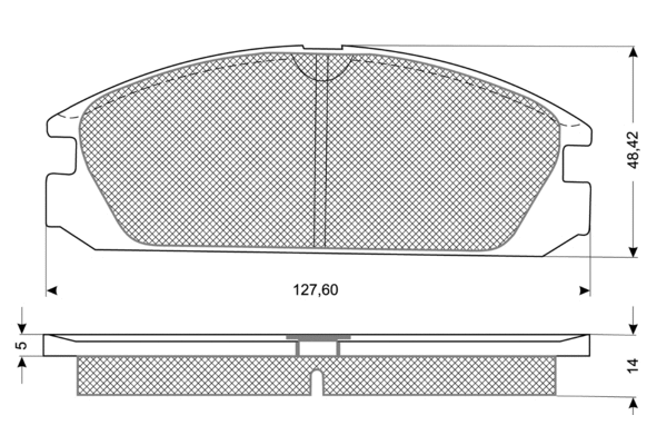 Brake Pad Set, disc brake (PF1136)