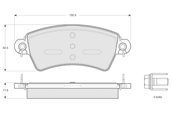Brake Pad Set, disc brake (PF1341)