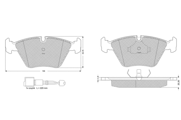Brake Pad Set, disc brake (PF10691)