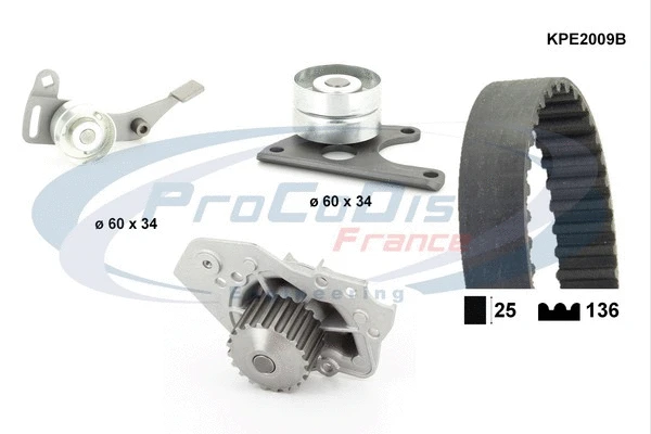 Water Pump & Timing Belt Kit (KPE2009B)