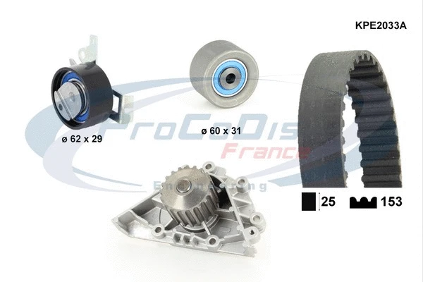 Water Pump & Timing Belt Kit (KPE2033A)