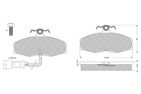 Brake Pad Set, disc brake (PF10271)