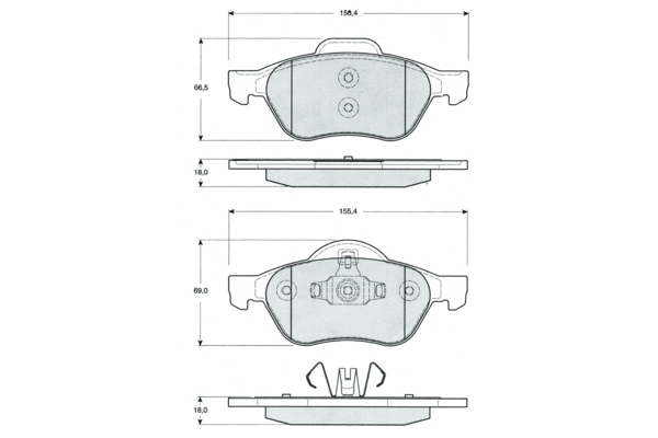 Brake Pad Set, disc brake (PF1471)