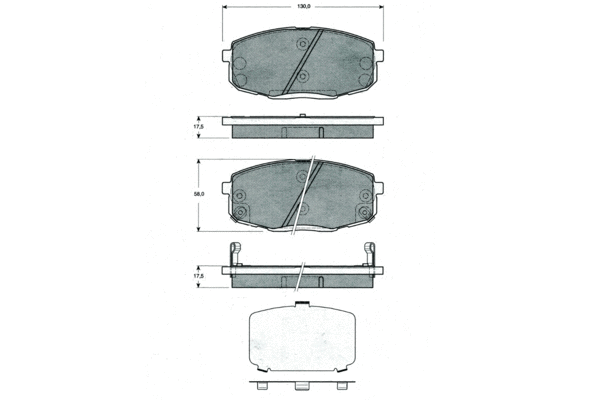 Brake Pad Set, disc brake (PF1499)