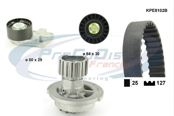 Water Pump & Timing Belt Kit (KPE8102B)