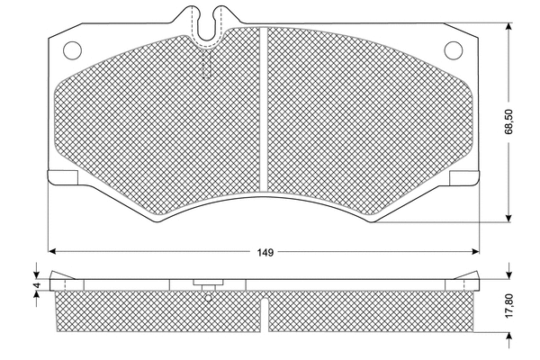 Brake Pad Set, disc brake (PF1020)
