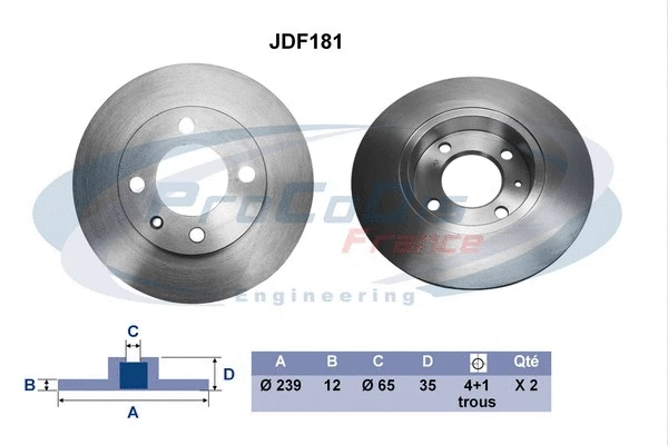 Brake Disc (JDF181)