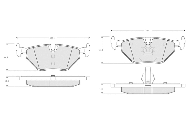 Brake Pad Set, disc brake (PF1317)