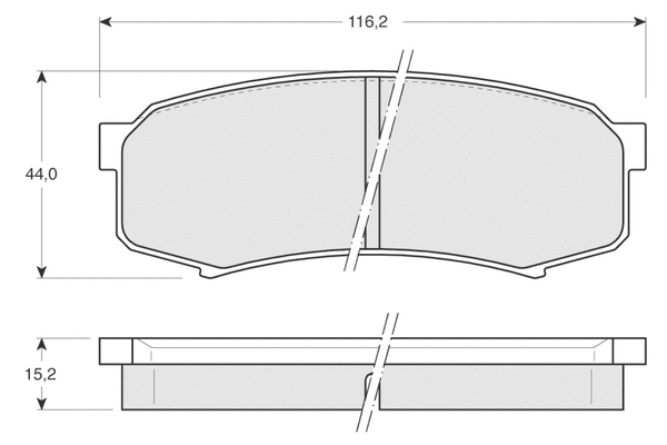Brake Pad Set, disc brake (PF1383)