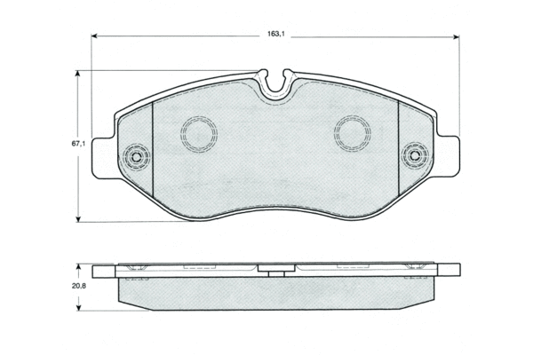 Brake Pad Set, disc brake (PF1425)