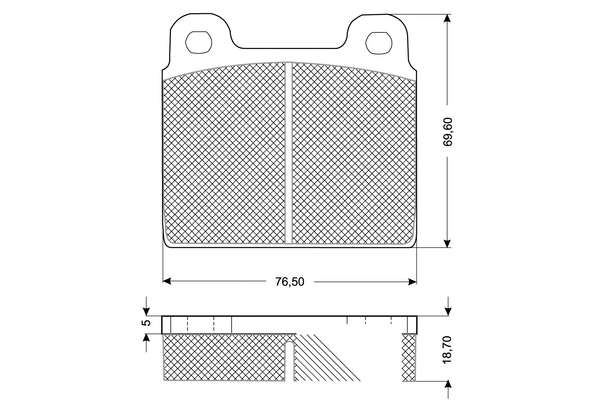 Brake Pad Set, disc brake (PF10181)