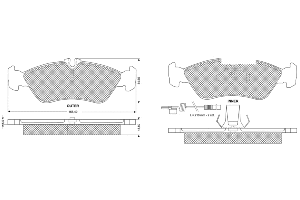 Brake Pad Set, disc brake (PF11491)