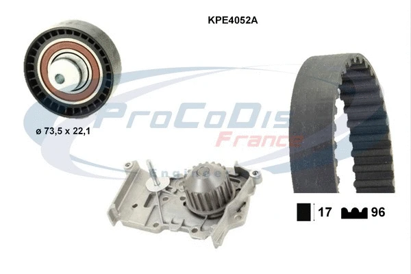 Water Pump & Timing Belt Kit (KPE4052A)