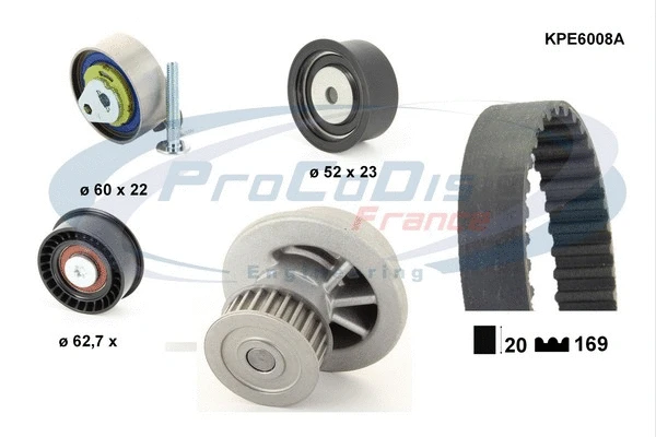 Water Pump & Timing Belt Kit (KPE6008A)