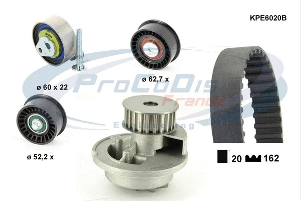 Water Pump & Timing Belt Kit (KPE6020B)