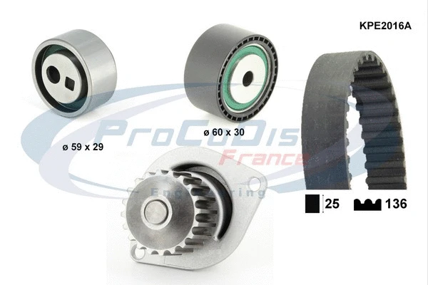 Water Pump & Timing Belt Kit (KPE2016A)