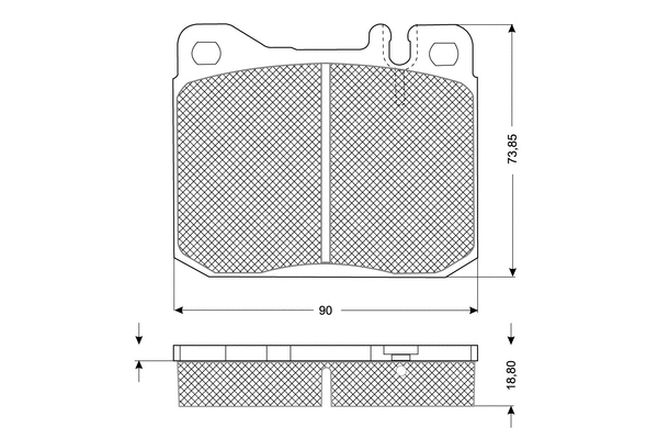 Brake Pad Set, disc brake (PF10224)