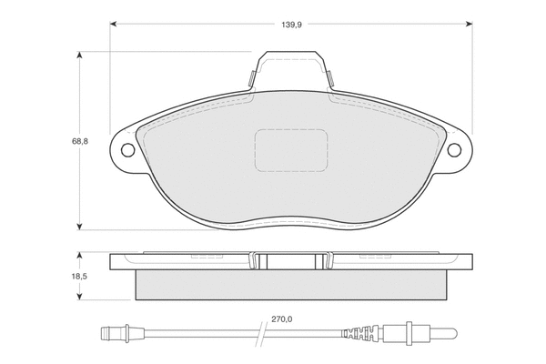 Brake Pad Set, disc brake (PF1335)