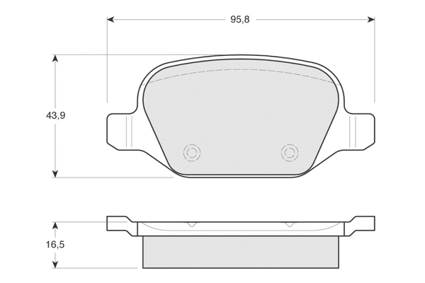 Brake Pad Set, disc brake (PF1270)