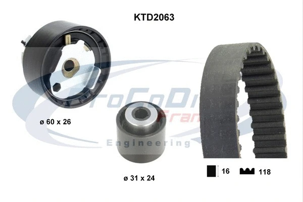 Timing Belt Kit (KTD2063)
