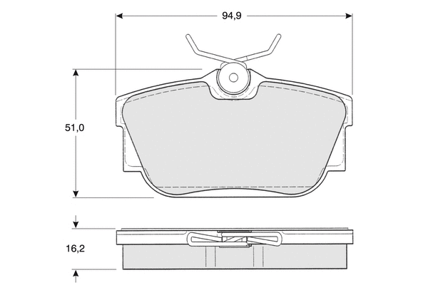 Brake Pad Set, disc brake (PF1390)