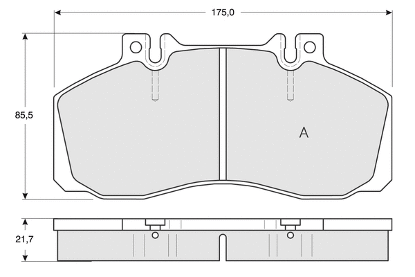Brake Pad Set, disc brake (PF1288)