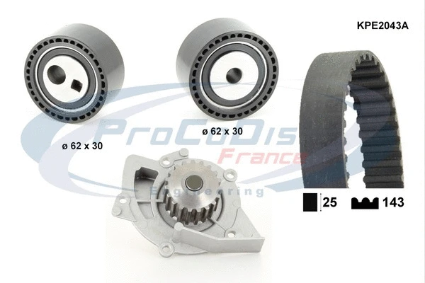 Water Pump & Timing Belt Kit (KPE2043A)